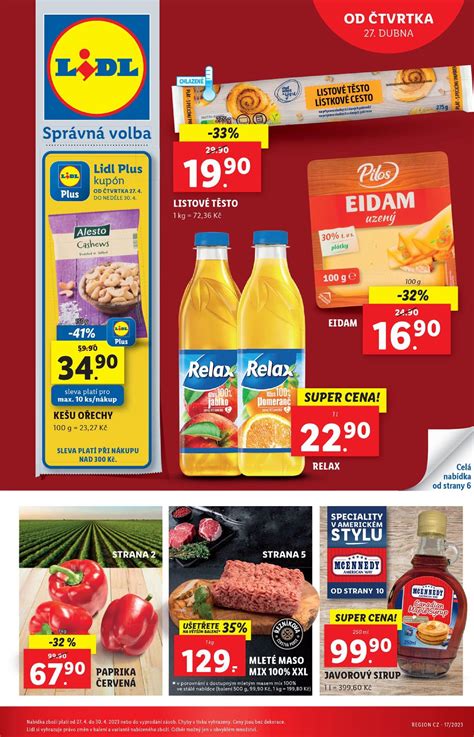 Aktuálny leták Lidl s akciovými pirohmi