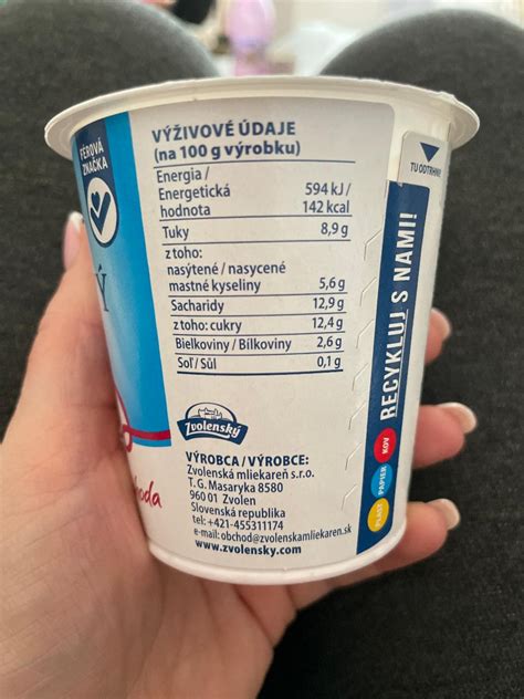 Nutričné zloženie jogurtu