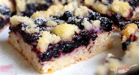 kysnutý čučoriedkový koláč