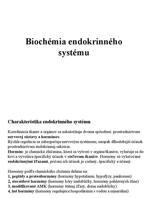 Schéma ľudského endokrinného systému