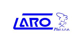 Logo spoločnosti LARO Krupina a ilustrácia tradičného slovenského jedla