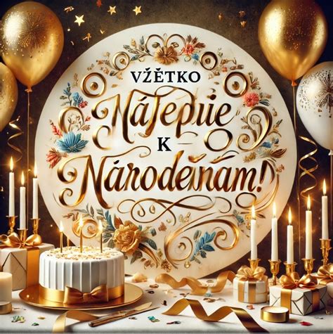 Sviatočné nálepky a GIFy k narodeninám