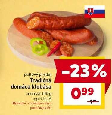 Slovenská tradičná domáca klobása