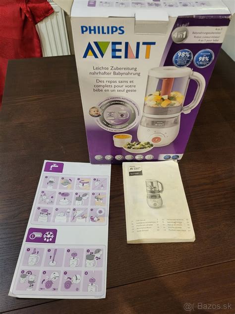 Schéma fungovania parného hrnca Philips Avent 4v1