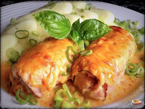 Kuracie rolky zapekané s mozzarellou a goudou