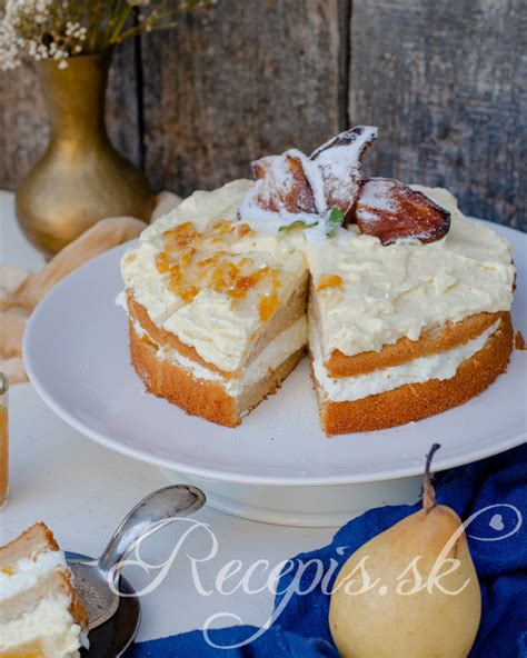 Zdravá nepečená hrušková torta