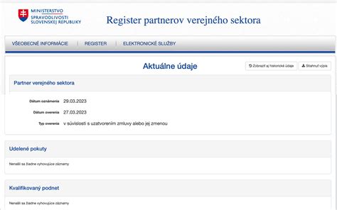 Register partnerov verejného sektora