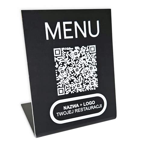 Príklad digitálneho menu s QR kódom