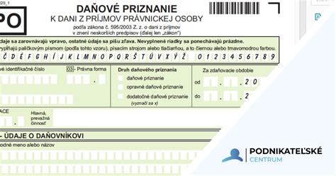 Formuláre na daňové priznanie