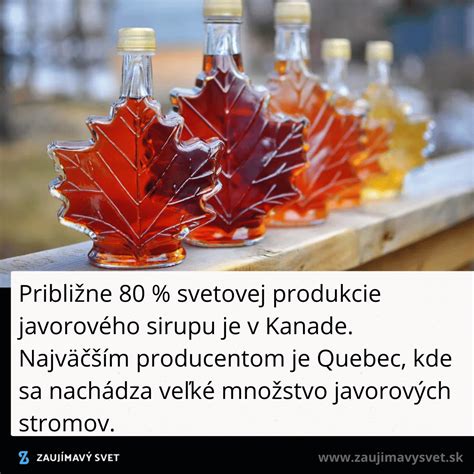 Mapa produkcie javorového sirupu v Kanade