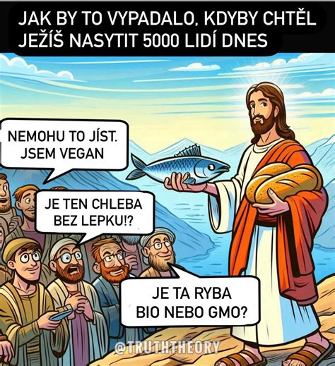 Ježiš rozmnožuje chlieb a ryby pre zástup