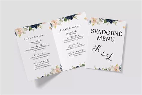 Schéma tradičného svadobného menu