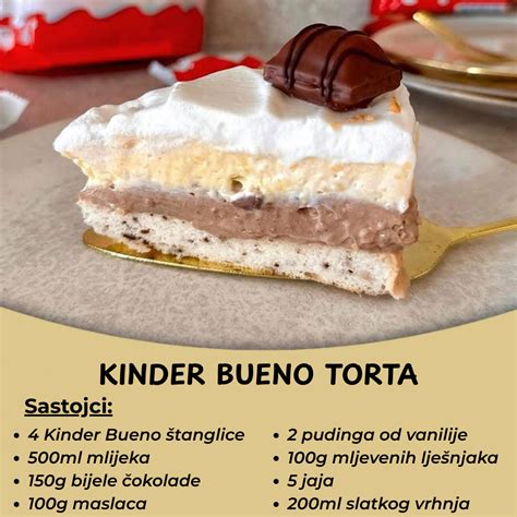 Torta Kinder Bueno vo fitness prevedení