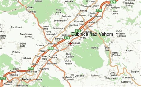 Mapa rozvozovej oblasti Dubnica nad Váhom