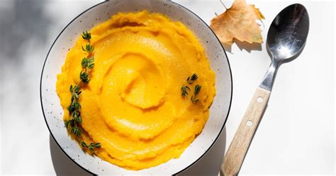 Tekvicové pyré pripravené cez sitko