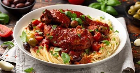 Kuracie Cacciatore na tanieri