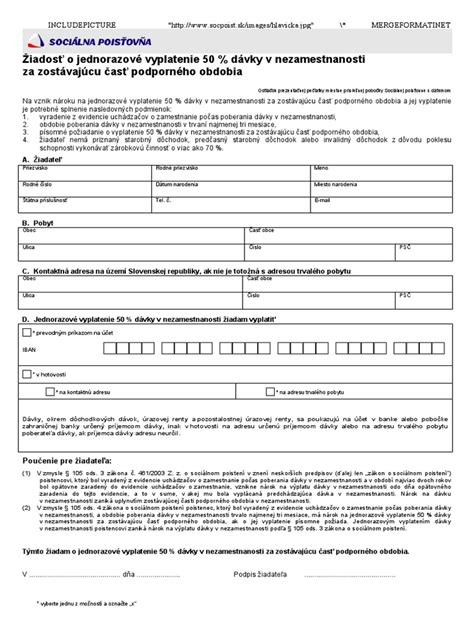 Zoznam podmienok pre získanie dávky v nezamestnanosti