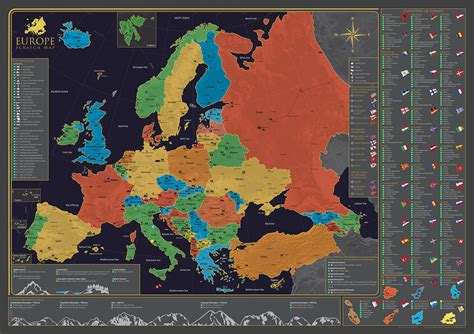 Mapa hlavných poľnohospodárskych oblastí Európy