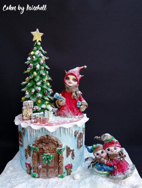 Vianočná torta so zasneženými brusnicami