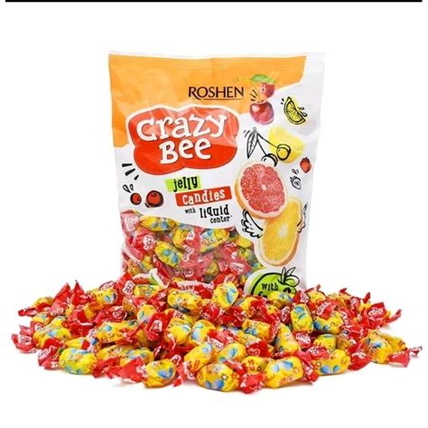balenie cukríkov ROSHEN Crazy bee fruity