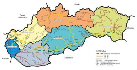 Mapa distribučnej siete pekárne Davpek v okolí Prievidze