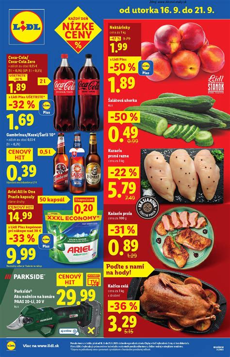 Lidl leták s akciovými ponukami na čokoládu Milka