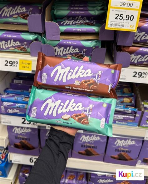 Sortiment čokolád Milka