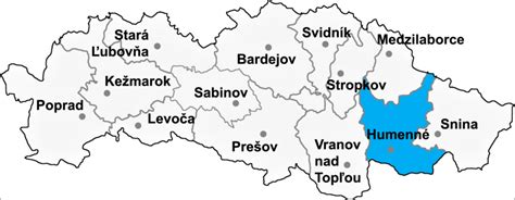 Mapa Humenného s označením ObchodBIO