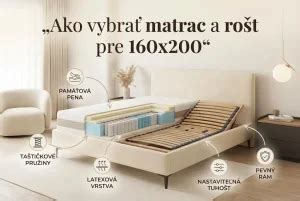 Detail kvalitného matraca a roštu pre manželskú posteľ