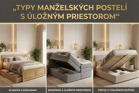 Moderný a klasický dizajn manželských postelí pre zladenie interiéru