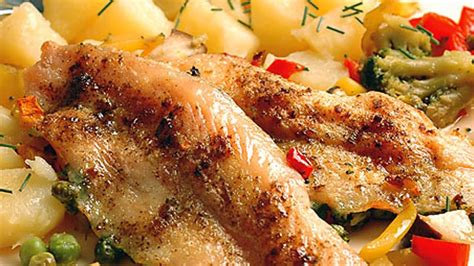 Pangasius so zeleninou a kuskusom