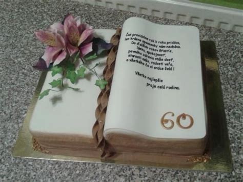 Torta otvorená kniha pre špeciálne príležitosti