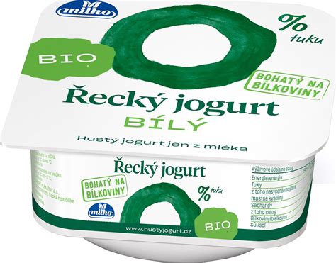 Rôzne druhy gréckeho jogurtu Milko