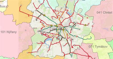 Mapa dopravných spojení v Nice