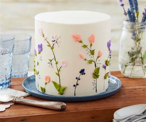 Jarná kvetinová torta