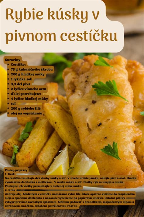 Suroviny na rybu v pivnom cestíčku