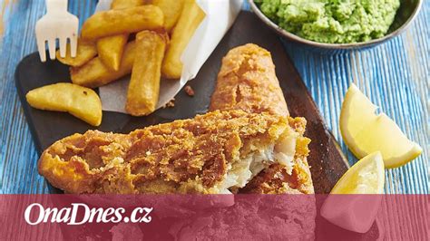 Servírovanie Fish and Chips s hráškovým pyré