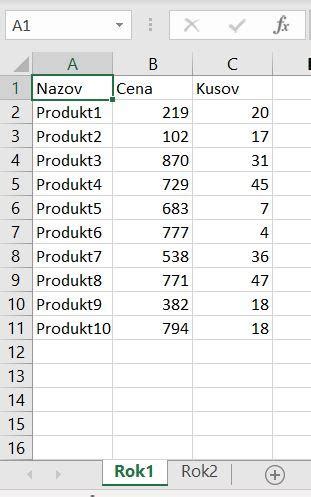 Tabuľka porovnania dvoch receptov na taštičky