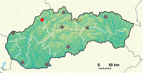 Mapa ekocentier v Dunajskom regióne