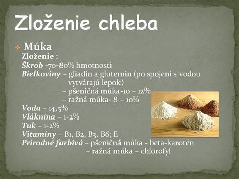 Zloženie a príprava chleba