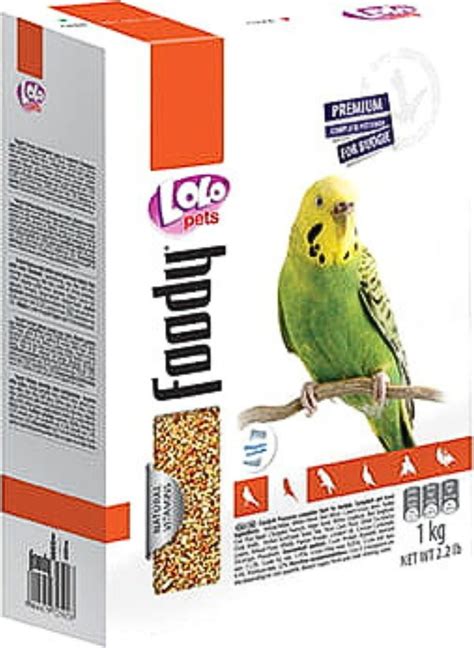 Rôzne druhy krmiva pre papagáje