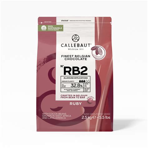 Ruby čokoláda Callebaut v balení