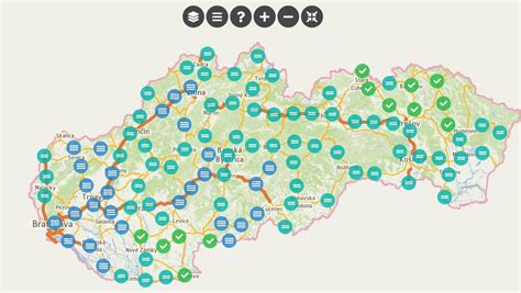 Mapa distribútorov slovenských jogurtov