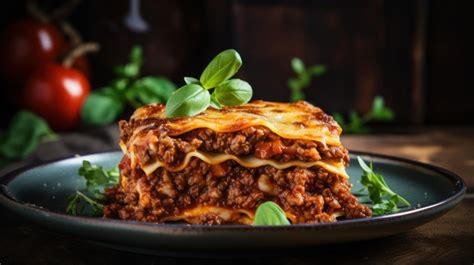 Vrstvené lasagne pripravené na pečenie
