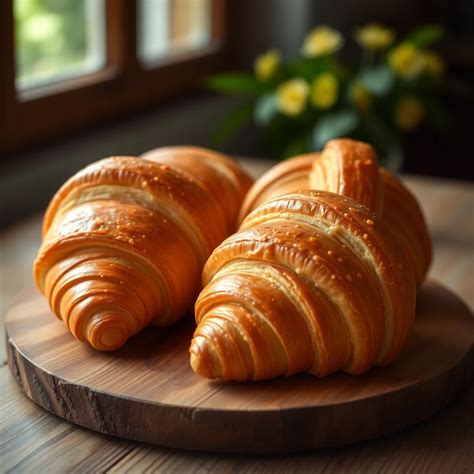 Čerstvé francúzske croissanty