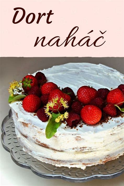 Naked cake s jahodami a margarétkami