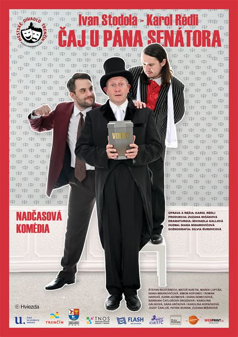 Pôvodný plagát k hre Čaj u pána senátora