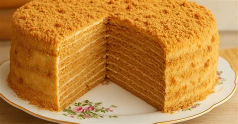 Vrstvená medová torta
