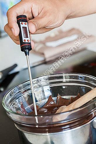 Grafika s teplotami temperovania čokolády