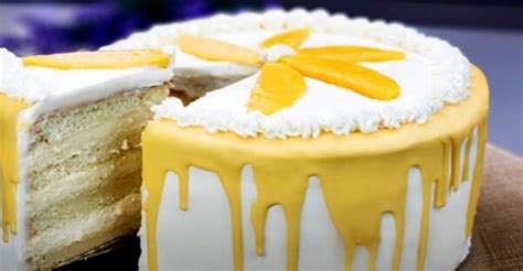 mangová torta s broskyňami